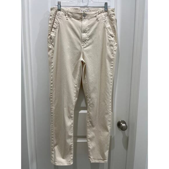 Paige Relaxed Drew Straight Quartz Sand Pants Size 30 - Picture 2 of 9